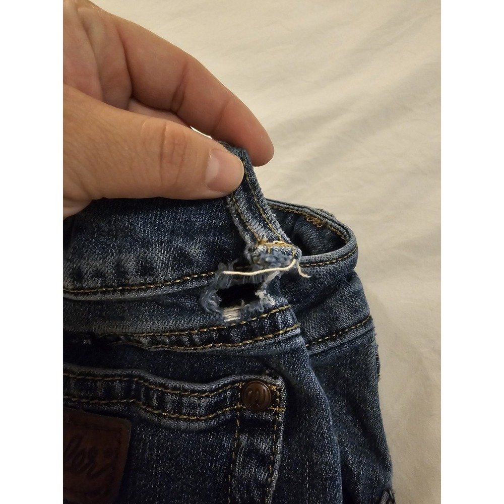 Wrangler Boot Cut Jeans Womens 11x30 Blue Denim Mid Rise Stretch - Picture 3 of 13